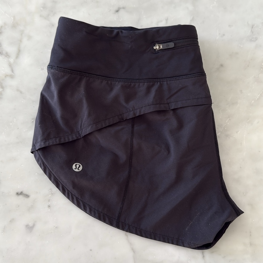 Black Women's Athletic Shorts Lululemon Size 6